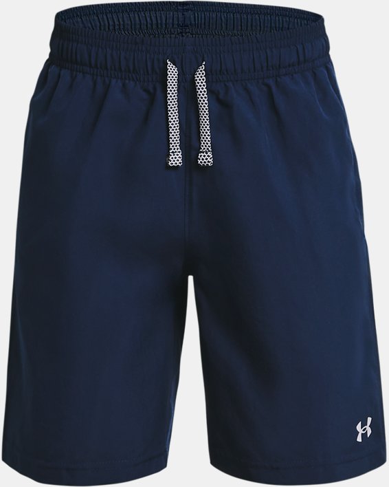 Jungen UA Woven Shorts, Blue, pdpMainDesktop image number 0